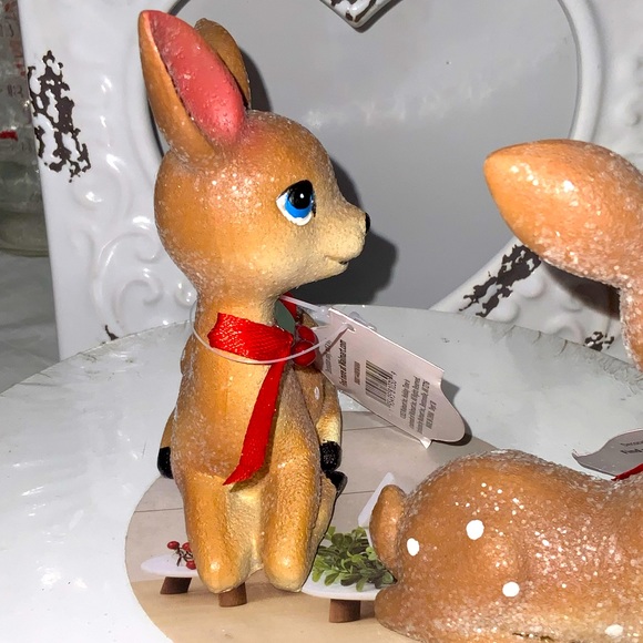 2 Sparkly Reindeer Table Decor Set #1 - Picture 6 of 12